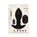 Rim Slide - Sliding Ring Silicone Butt Plug - Black