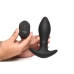 Rim Slide - Sliding Ring Silicone Butt Plug - Black