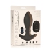 Rim Slide - Sliding Ring Silicone Butt Plug - Black
