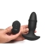 Butt Slider - Sliding Ring Silicone Missile Plug - Black