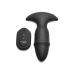 Butt Slider - Sliding Ring Silicone Missile Plug - Black
