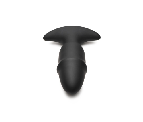 Butt Slider - Sliding Ring Silicone Missile Plug - Black