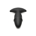 Butt Slider - Sliding Ring Silicone Missile Plug - Black