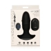 Butt Slider - Sliding Ring Silicone Missile Plug - Black