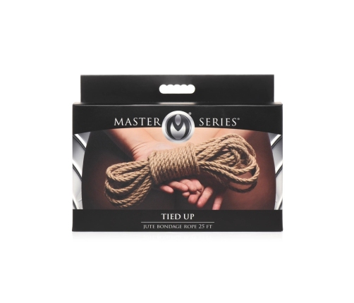 Tied Up Jute Bondage Rope 25ft (7.6m) - Natural Fiber, Coreless Design