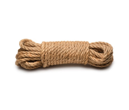 Tied Up Jute Bondage Rope 25ft (7.6m) - Natural Fiber, Coreless Design