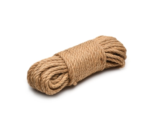 Tied Up Jute Bondage Rope 15.2m - Natural Fiber, Twisted, Coreless
