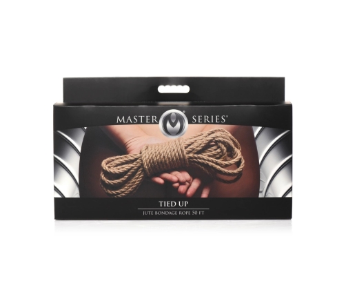 Tied Up Jute Bondage Rope 15.2m - Natural Fiber, Twisted, Coreless