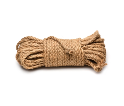 Tied Up Jute Bondage Rope 15.2m - Natural Fiber, Twisted, Coreless