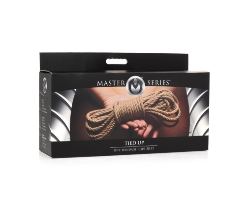 Tied Up Jute Bondage Rope 15.2m - Natural Fiber, Twisted, Coreless