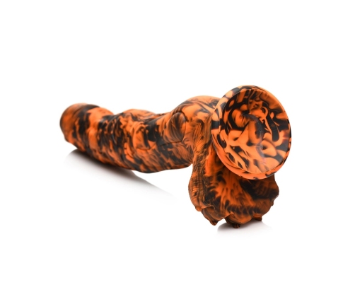 Sabretooth - Silicone Dildo - Orange/Black