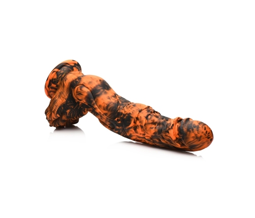 Sabretooth - Silicone Dildo - Orange/Black