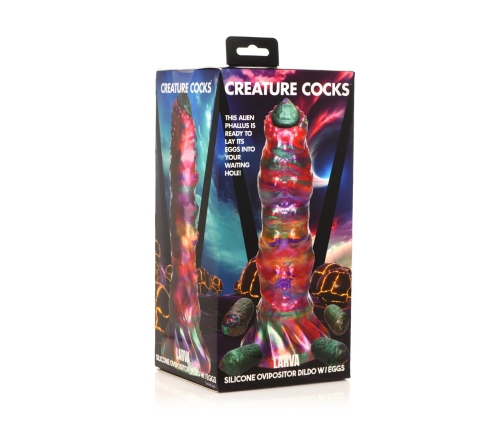 Larva - Silicone Ovipositor Dildo with Eggs