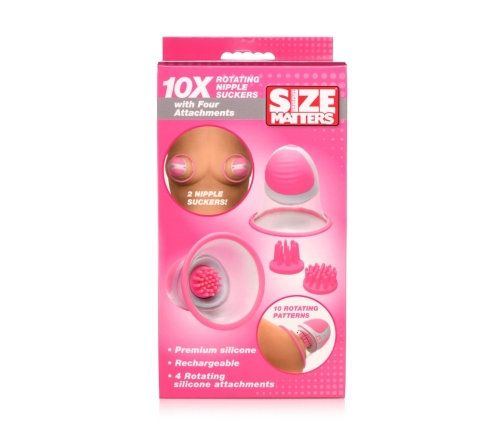Rotating Silicone Nipple Suckers with 2 Attachments