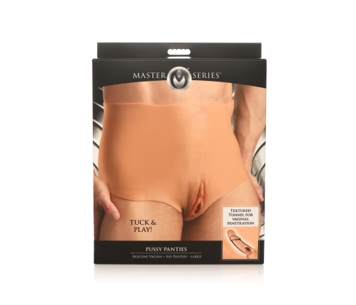 Pussy Panties - Silicone Vagina and Ass Panties - L