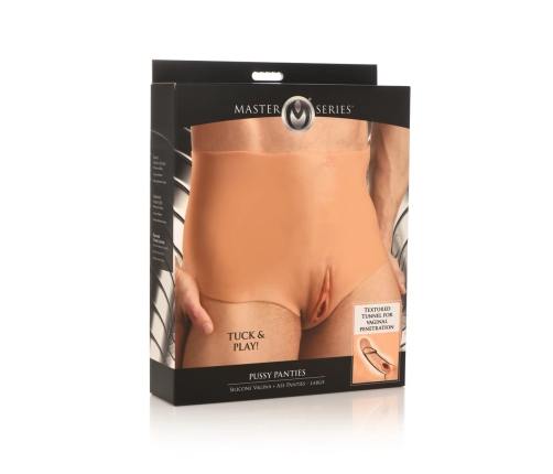 Pussy Panties - Silicone Vagina and Ass Panties - L