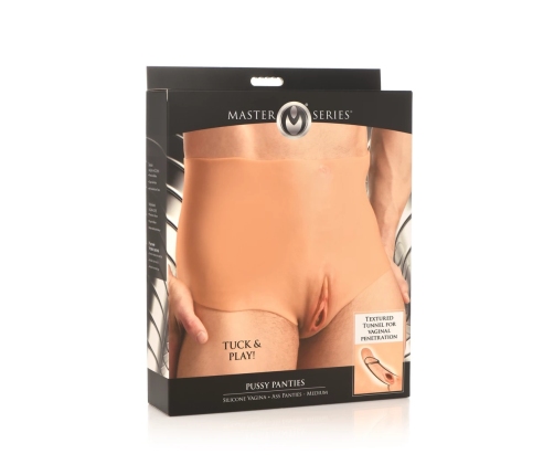 Pussy Panties - Silicone Vagina and Ass Panties - M