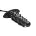 Ass Puffer - Nubbed Inflatable Silicone Anal Plug - Black