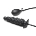 Ass Puffer - Nubbed Inflatable Silicone Anal Plug - Black