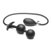 Ass Rattler - Weighted Inflatable Silicone Anal Plug - Black