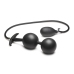 Ass Rattler - Weighted Inflatable Silicone Anal Plug - Black