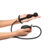 Ass Rattler - Weighted Inflatable Silicone Anal Plug - Black
