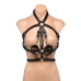 nsnovelties Female Body Harness S/M Black Vegan PU Adjustable Straps