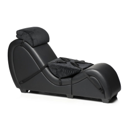 Kinky Sex Chaise with Love Pillows - Black