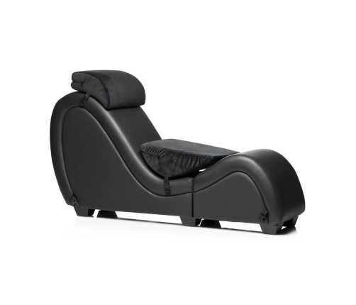 Kinky Sex Chaise with Love Pillows - Black
