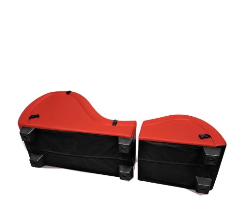Kinky Sex Chaise with Love Pillows - Red