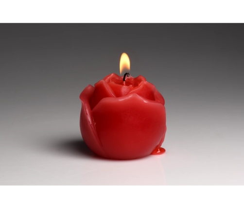 Flaming Rose - Drip Candle - Red