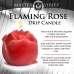 Flaming Rose - Drip Candle - Red