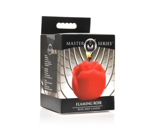Flaming Rose - Drip Candle - Red