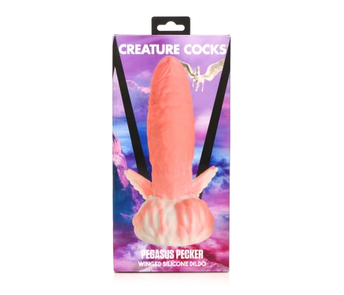 Pegasus - Pecker Winged Silicone Dildo - Pink