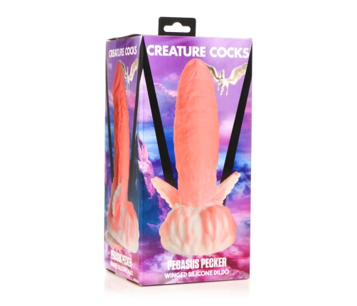 Pegasus - Pecker Winged Silicone Dildo - Pink