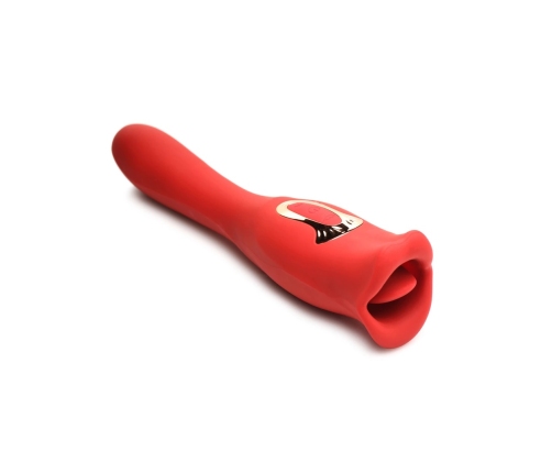 Kiss and Tell Pro - Dual-Ended Kissing Vibrator - Red