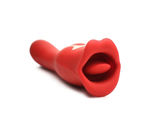 Kiss and Tell Pro - Dual-Ended Kissing Vibrator - Red