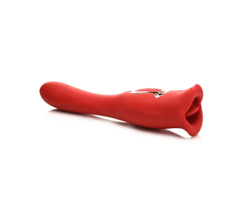 Kiss and Tell Pro - Dual-Ended Kissing Vibrator - Red
