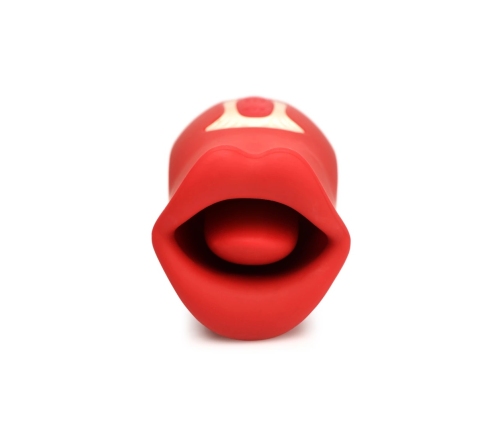Kiss and Tell - Silicone Kissing and Vibrating Clitoral Stimulator - Red