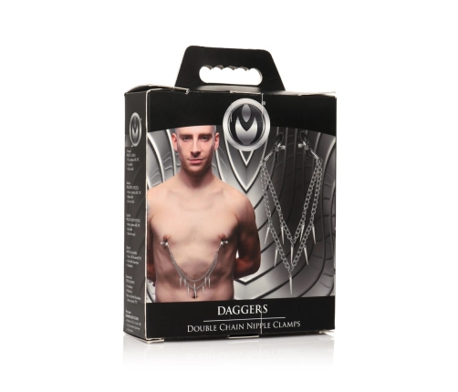Daggers - Double Chain Nipple Clamps