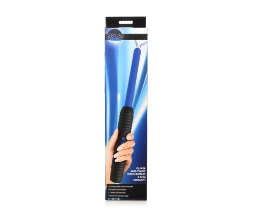 XR Brands Shock Rod Blue - E-Stim Wand with Precision Tip, Insulated Handle