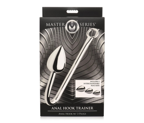 Anal Hook Trainer with 3 Plugs