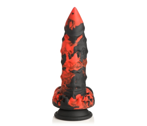 Fire Demon - Monster Silicone Dildo - Red/Black