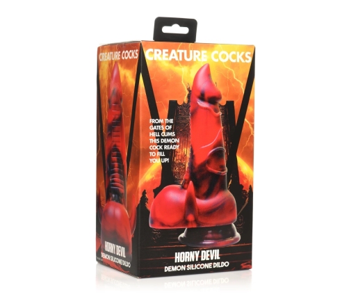Horny Devil - Demon Silicone Dildo - Red