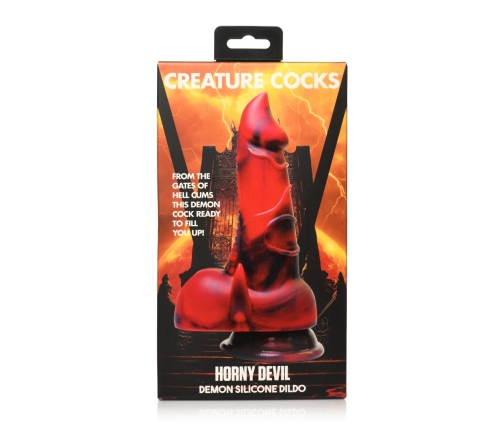 Horny Devil - Demon Silicone Dildo - Red