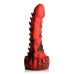 Demon Rising - Scaly Dragon Silicone Dildo - Red/Black
