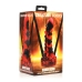 Demon Rising - Scaly Dragon Silicone Dildo - Red/Black