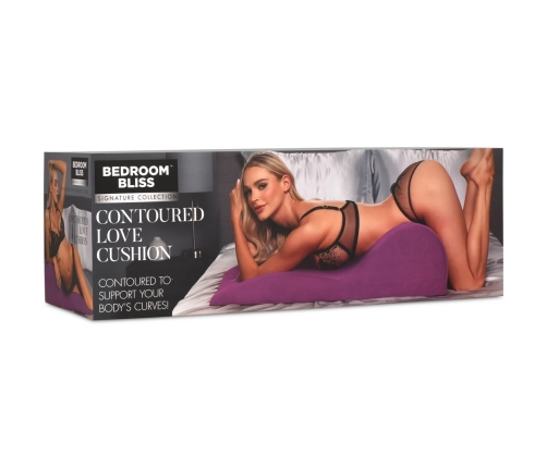 Contoured Love Cushion - Purple