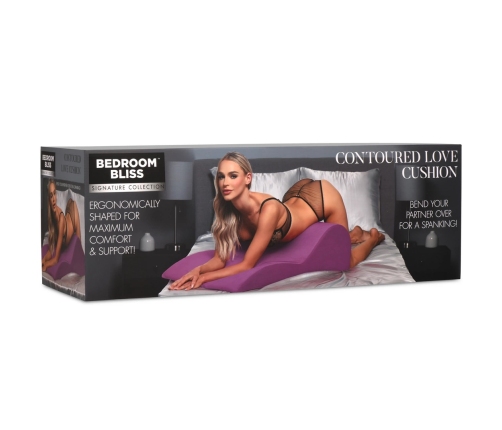 Contoured Love Cushion - Purple