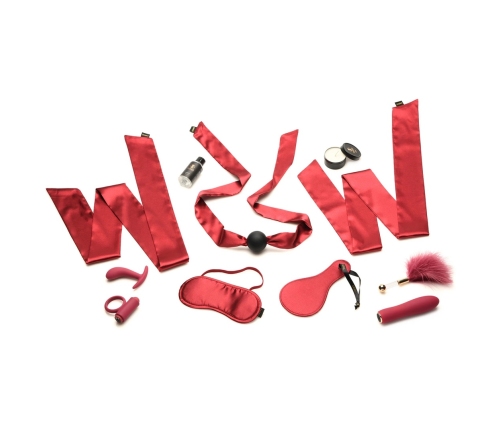 Lover's Bondage Massage Set - Red